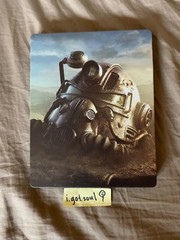Brand NEW Fallout 76 Pre Order Exclusive Steel Book Case Only – NO Game