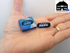 PS VITA Miniature console with box. Miniature 3D