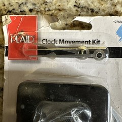 Plaid Clock Movement Kit, 12766 (4-Piece) Small,
