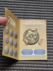 Legend of Zelda Breath Of The Wild Gold Coin Medal Rare Chaser Thinkgeek Switch