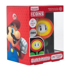 Super Mario Paladone Icons Fire Flower Light – New In Box – #004