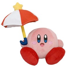 KIRBY PARASOL UMBRELLA All Star Collection 5″ Plush – Little Buddy 1679 NWT