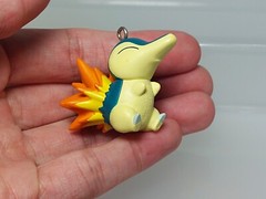 Chikorita Totodile Cyndaquil Pokemon Figure Strap Banpresto 2009 1.2-1.4in