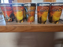 Slurpee Halo Promotional Plastic Cup Set, 7-Eleven, Halo . 10 cups brand new