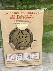THINKGEEK SUPER MARIO BROS COLLECTIBLE COINS GOLD STAR CHASE VHTF RARE