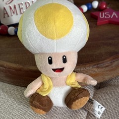 Nintendo Super Mario Yellow Toad Plush Doll, New Super Mario Bros. Wii 2010