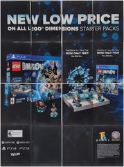 LEGO Dimensions GameStop Promo Display 16 Panel Set Retail Store Advertising