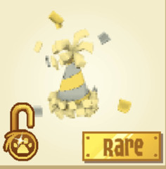 Animal Jam Classic Yellow Party Hat (Read Description)