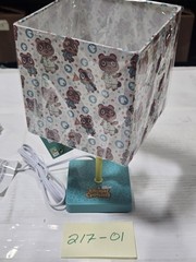 Animal Crossing Tom Nook Paladone Nintendo Kids Table Lamp Teal Yellow Light New