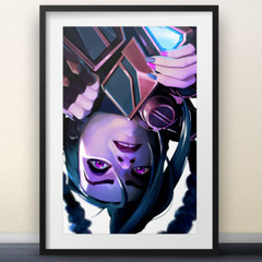 Jinx Arcane Poster 11×17 (No Logo) – League Of Legends gaming videogames netflix