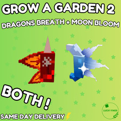 🔥Grow a Garden 2 Roblox✨Dragons Breath + Moon Bloom (seeds) | Fast & Easy