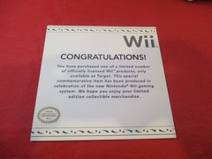 Nintendo Wii Target Store Launch Promo Bundle w/Tin Shirt Dogtag Pin Certificate