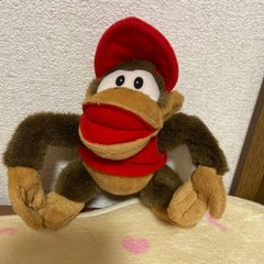 1995 Diddy Kong Plush Super Donkey Kong Banpresto Collectible