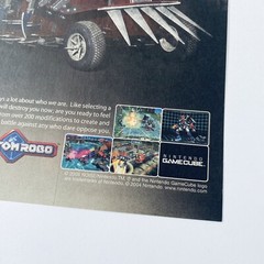 Custom Robo Nintendo GameCube Video Game Promo Poster Rare 2000s Print Ad