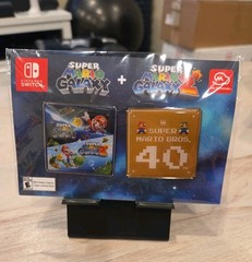 My Nintendo SUPER MARIO GALAXY 1 & 2 Bros 40th Anniversary Pin Set Rewards NEW!