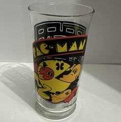 Bally Midway Pac-Man Printed Drinking Glass Tumbler 1982 Video Game Series