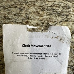 Plaid Clock Movement Kit, 12766 (4-Piece) Small,