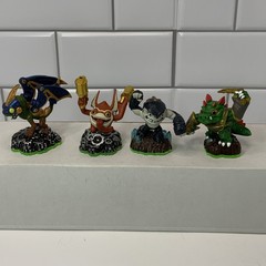 Skylanders Spyros Adventure Figures Lot Drobot Trigger Happy Terrafin Zook Green