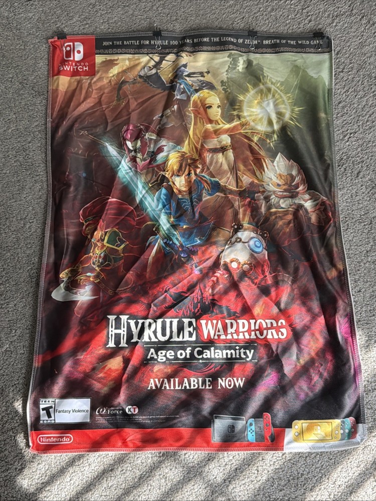 Nintendo Hyrule Warriors Age Of Calamity Cloth Promotional Banner