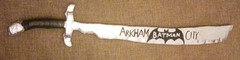 BATMAN ARKHAM CITY – Ra’s Al Ghul Sword Wall Decoration With Game Title On Blade
