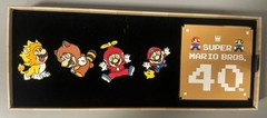 Super Mario Bros 40th Anniversary Exclusive Promotional Pin Set New