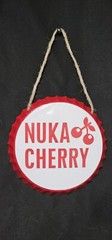 Fallout Nuka Cola Cherry Bottle Cap Metal Sign 6 Inch *Unofficial, Handmade*