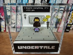 Undertale Despite Everything Handmade Diorama – Retro Gaming Cube – Fanart