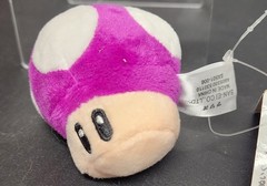 Official Nintendo 3″Super Mario Bros Mushroom Soft Plush Key Chain Charm Purple