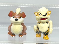 Pokémon Monster Collection Arcanine Growlithe Figure Tomy A136 1998 4.4-4.6Cm