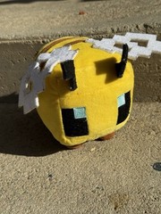 Minecraft Bee Plush Stuffed Toy 4.5″ 2021 Mattel Mojang, Video game