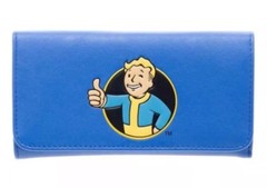 Fallout Vault Boy Thumbs Up Flap Fold Wallet Bethesda Blue NEW