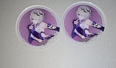 2pcs Limited Honkai Impact 3rd Rita Rossweisse Transparent Coaster gratte Japan