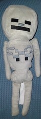 Official Minecraft Product Skeleton Stuffed Plush Toy Gray 12″ Jinx Mojang Gray
