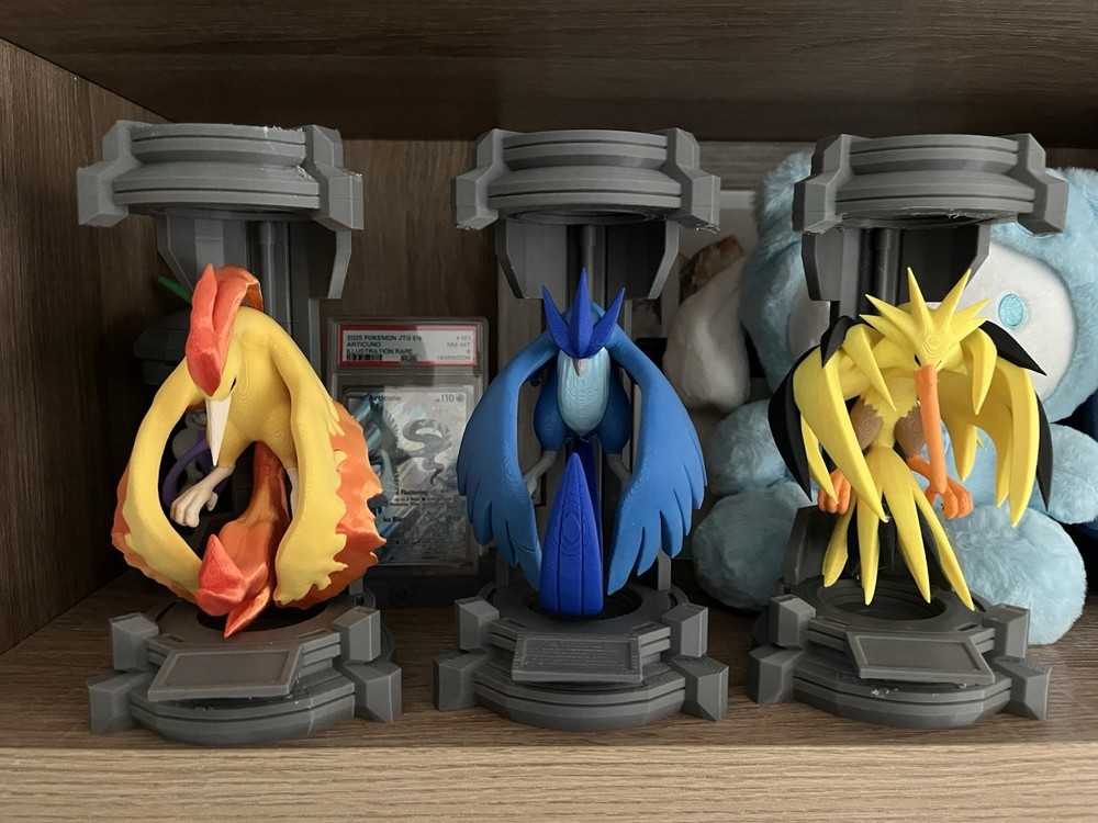Moltres Articuno Zapdos In Test Tube 3D Print Figure
