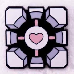 Companion Cube Enamel Pin Portal Hat Backpack Jackets Badge Brooch Lapel Gaming