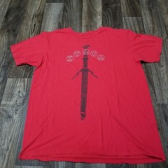 The Witcher 3 Wild Hunt silver swords Promo Rare T Shirt Size XL Red