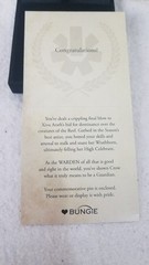 Destiny 2 Warden Seal Pin Bungie Rewards Medallion RARE RETIRED