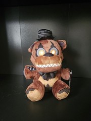 Jazwares Five Nights at Freddys Nightmare FREDDY 8” FNAF Plush Glow In Dark Eyes