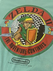 Vintage Zelda II T-Shirt Adventure of Link Nintendo Promo Single Stitch M Grail