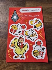 Jollibee × FINAL FANTASY XIV Limited Edition Sticker Sheet