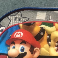 Nintendo Super Mario School Lot of 3 Backpacks, Blue Red Luigi Bowser Used