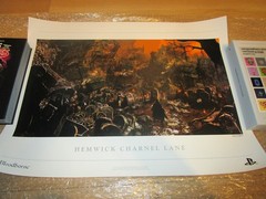 Bloodborne Hemwick Charnel Lane Lithograph Art Print #203 24×18 Sony FROMSOFT