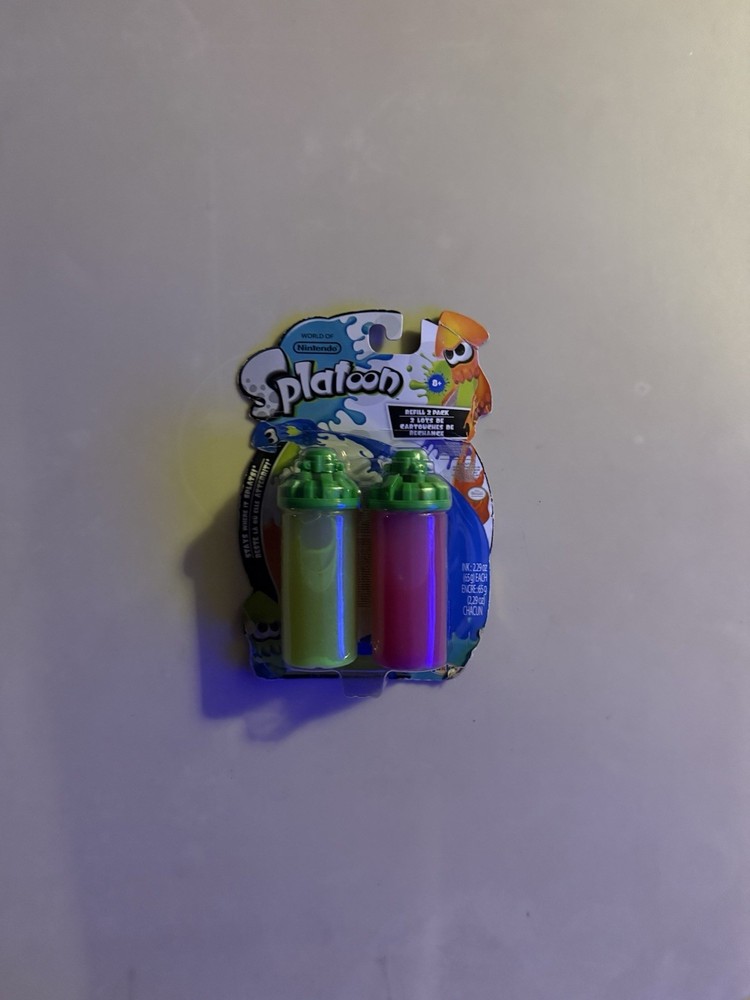 World of Nintendo Splatoon Splattershot Refill 2 Pack Lime Green/Purple Slime