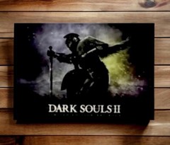Dark Souls II 2 Hardcover ART BOOK & Cloth Map Limited Edition